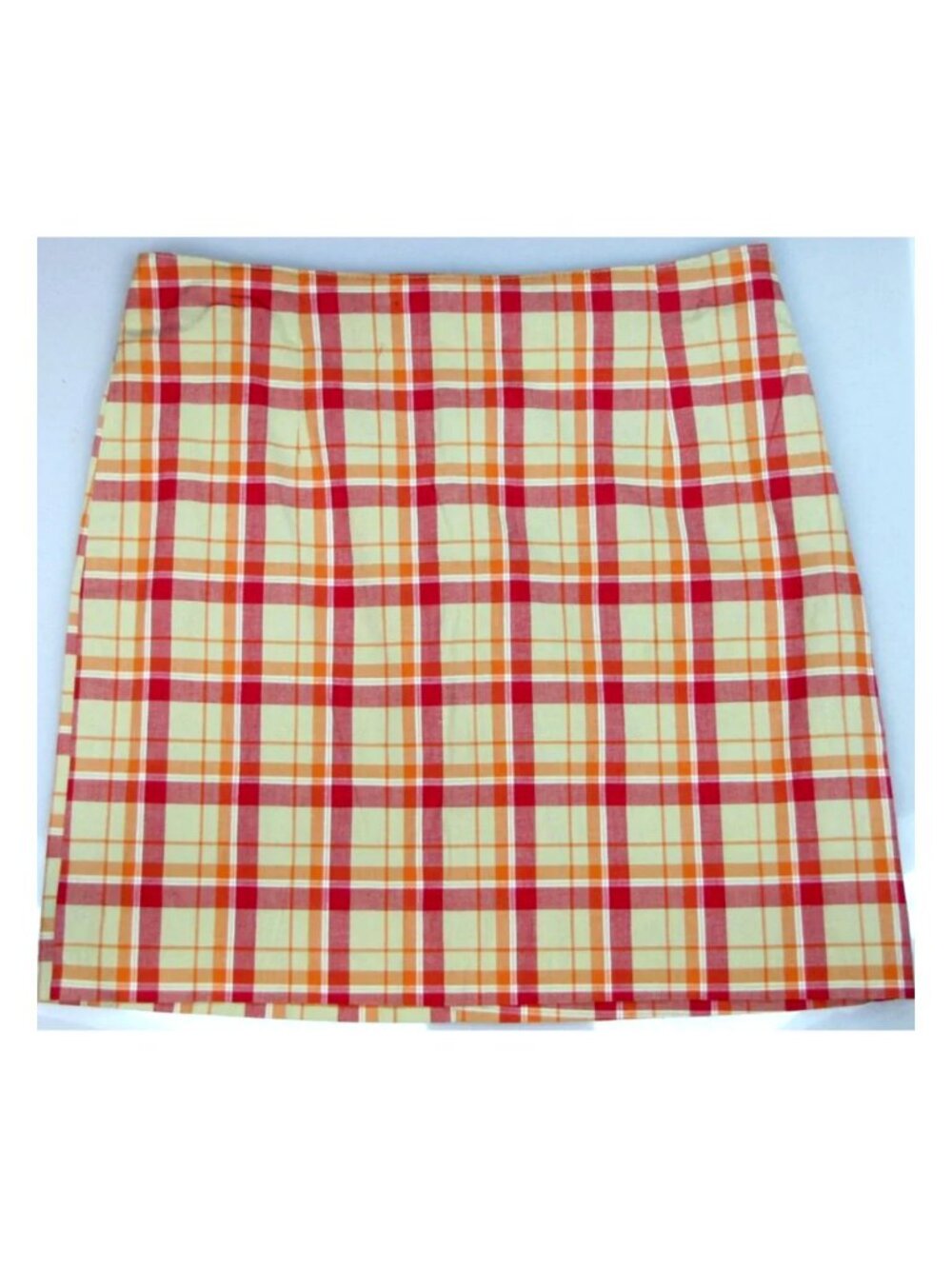 SALE! Plaid Orange Red Short Mini Skirt